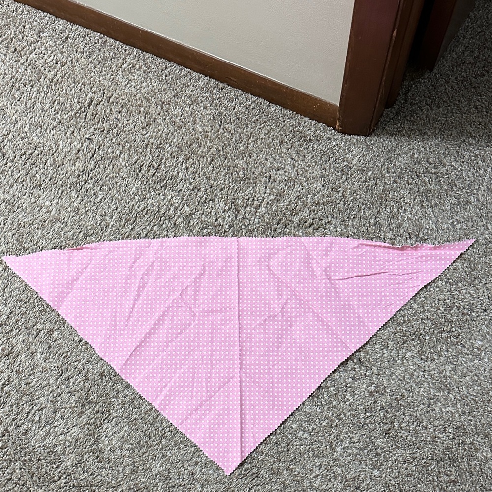 Pink Polka Dot Pet Bandana